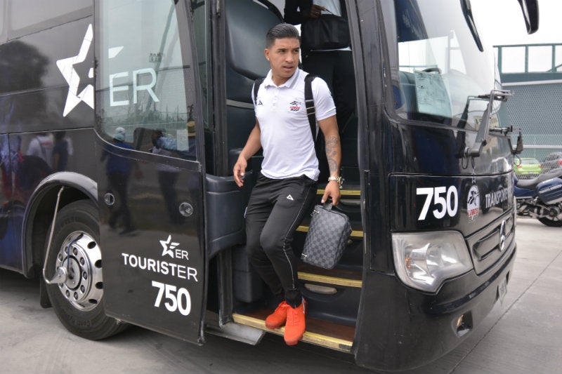  Michaell Chirinos llegando a Puebla