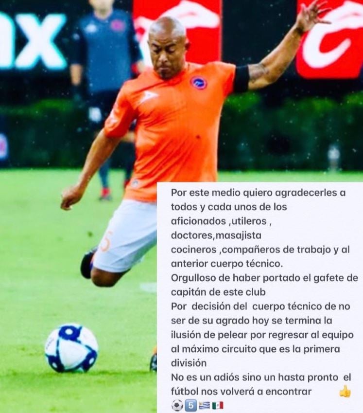 Egidio Arévalo agradeció al club y a los aficionados