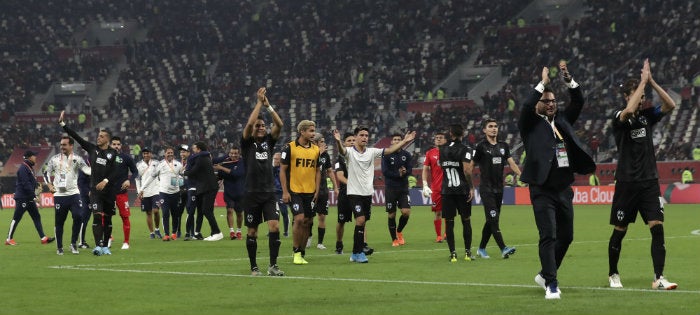 Mohamed y Rayados, en celebración