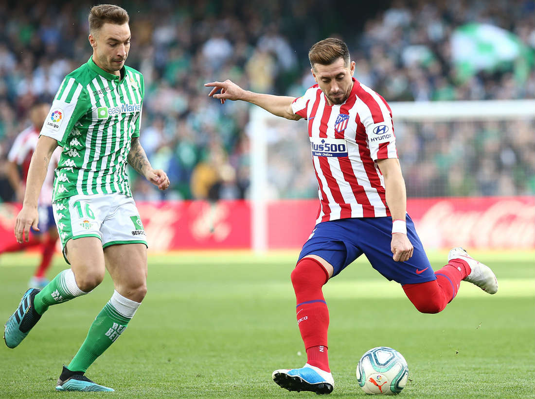 Héctor Herrera durante el partido entre Atlético de Madrid y Real Betis