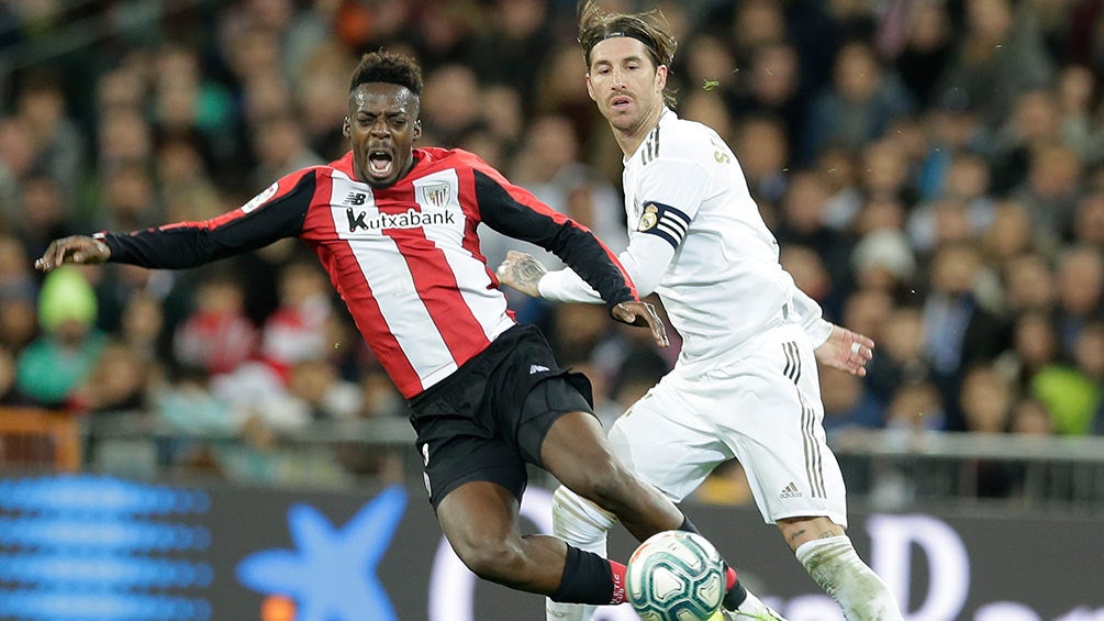 Inaki Williams y  Sergio Ramos en el Real Madrid vs Athletic 