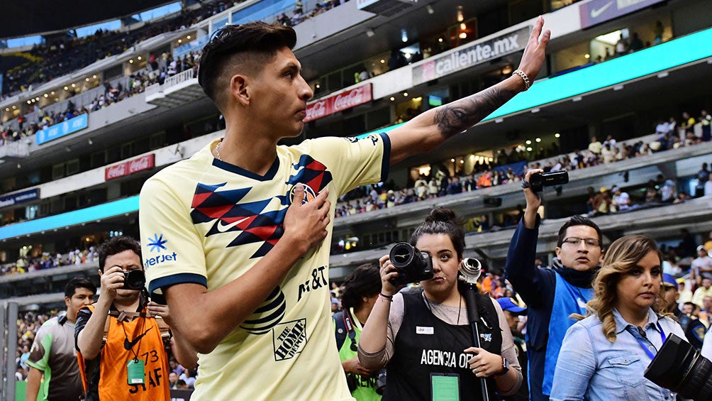 Edson Álvarez, en su partido de despedida con el América