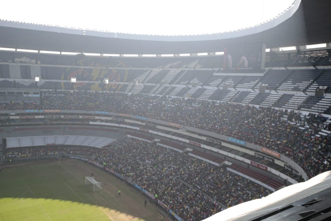 Estadio Azteca en el entrenamiento a puerta abierta del América