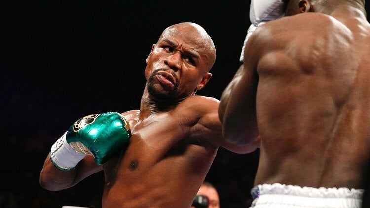 Mayweather, durante una pelea