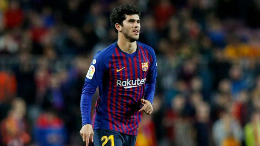 Aleñá jugando con Barcelona