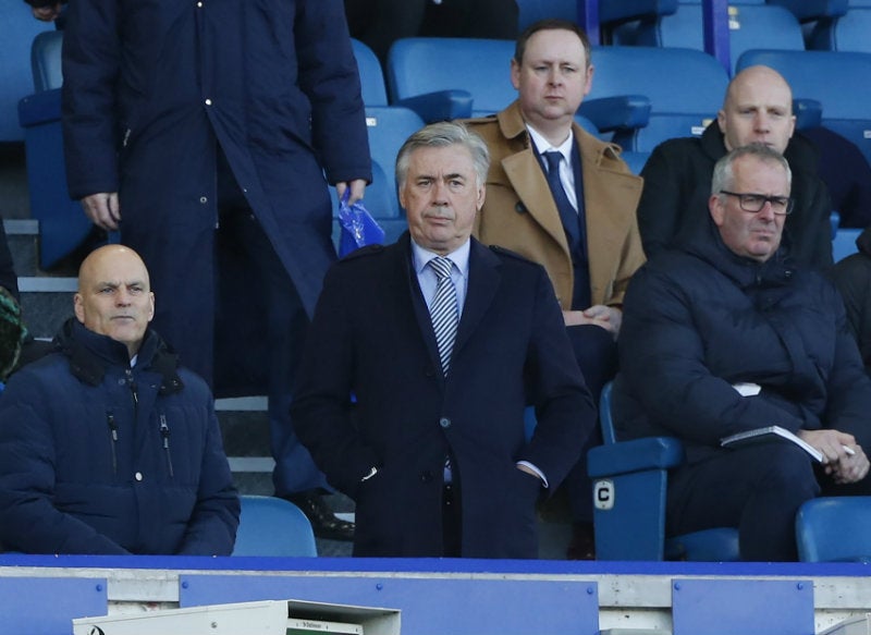 Carlo Ancelotti en partido 