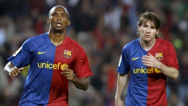 Eto'o y Messi, protagonistas del encuentro