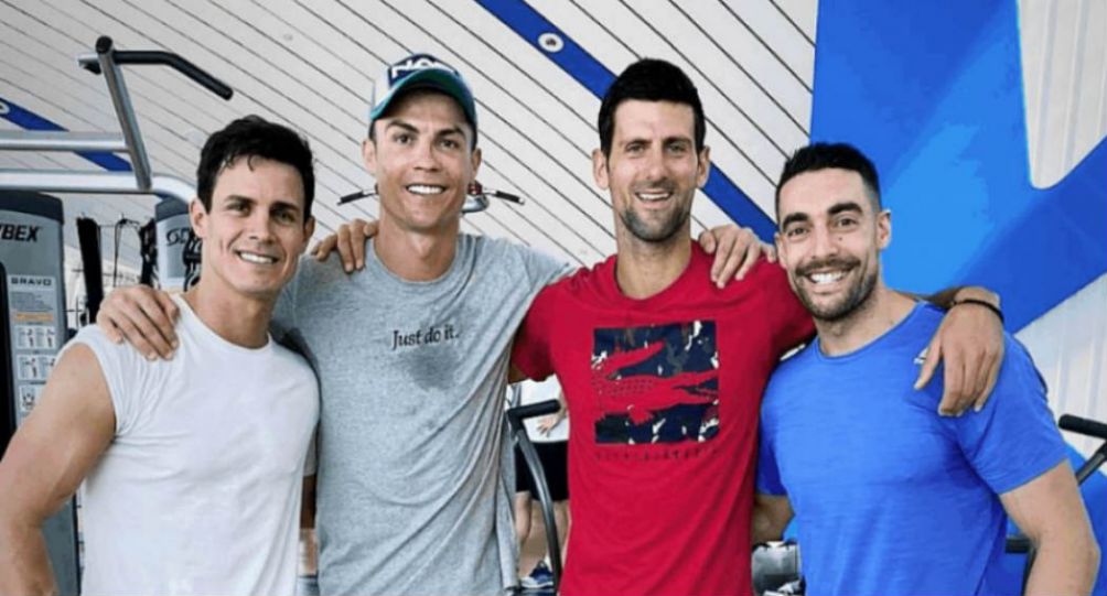 Cristiano, Djokovic y compañía se toman la foto del recuerdo en Dubai