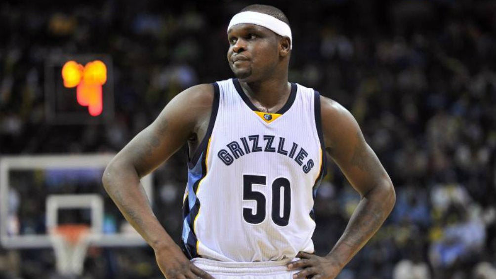 Zach Randolph durante un juego de los Grizzlies