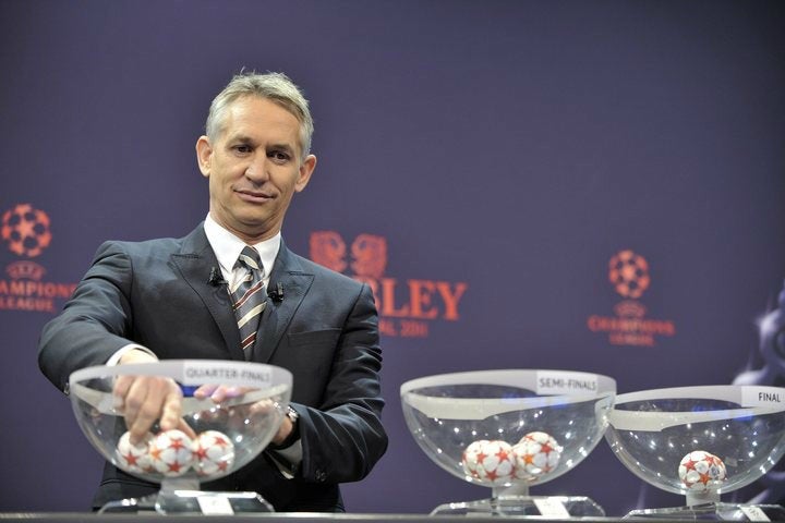 Gary Lineker, en sorteo de la Champions League