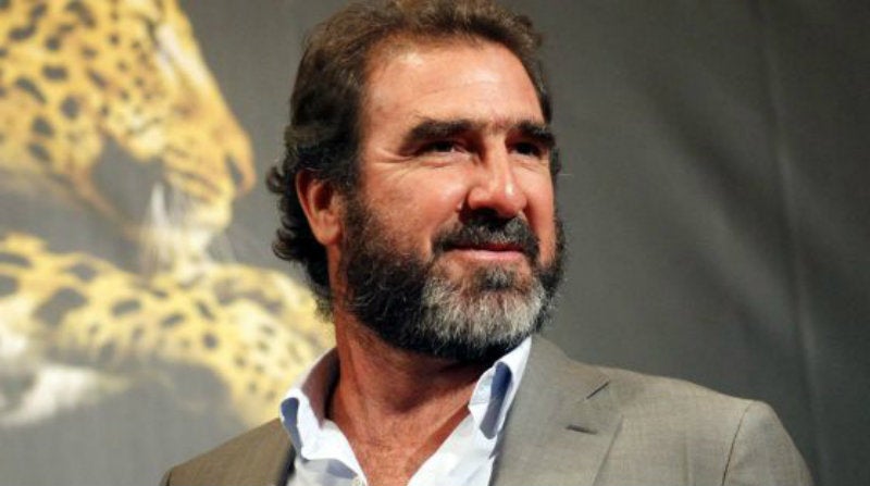 Eric Cantona en un evento publicitario