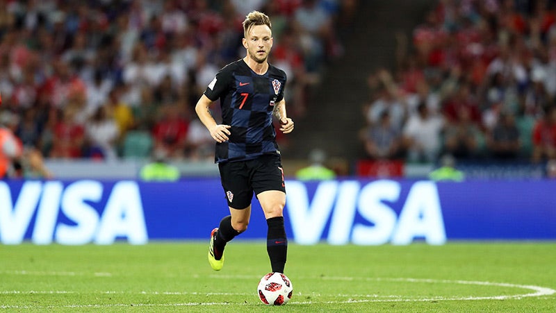 Ivan Rakitic durante un compromiso con Croacia 