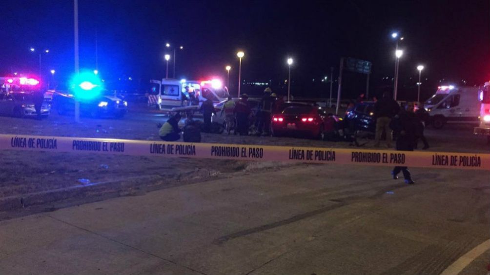 Accidente en las inmediaciones del Estadio Akron