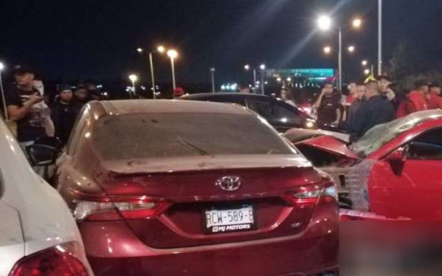 Accidente en imediaciones del Estadio Akron