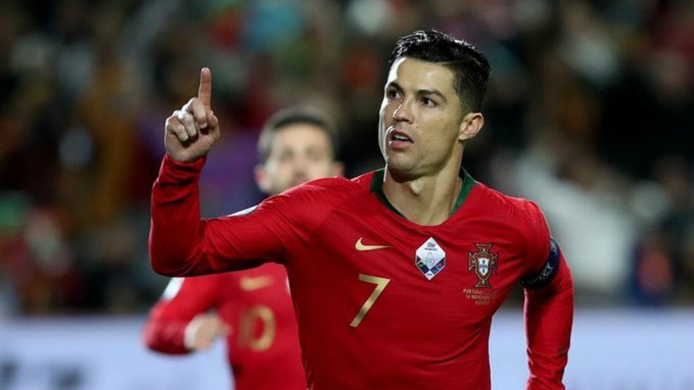 Cristiano Ronaldo durante un partido con Portugal