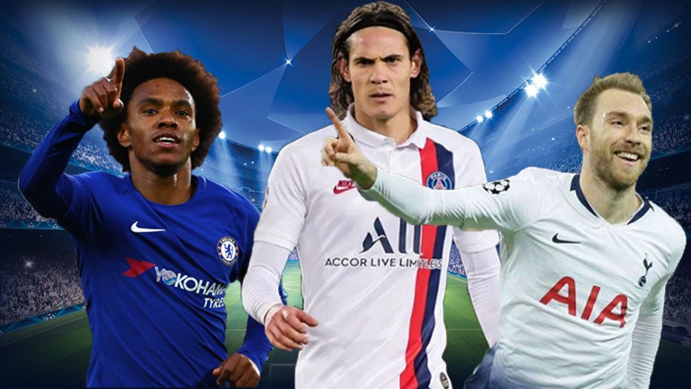 Willian, Cavani y Eriksen