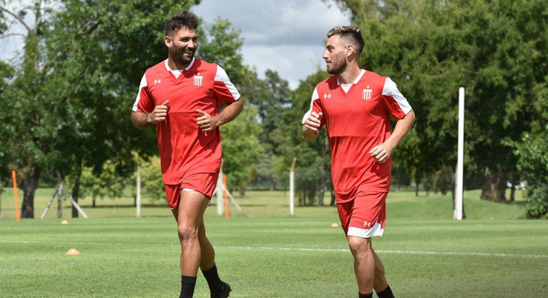 Martín Cauteruccio en entrenamiento con Estudiantes de La Plata