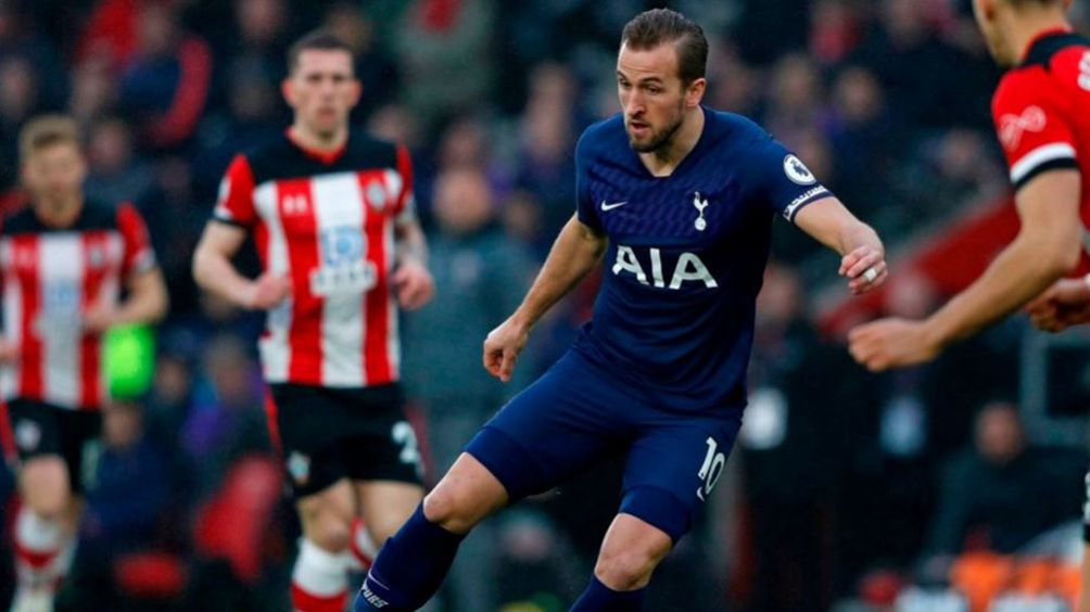 Harry Kane en el juego frente al Southampton