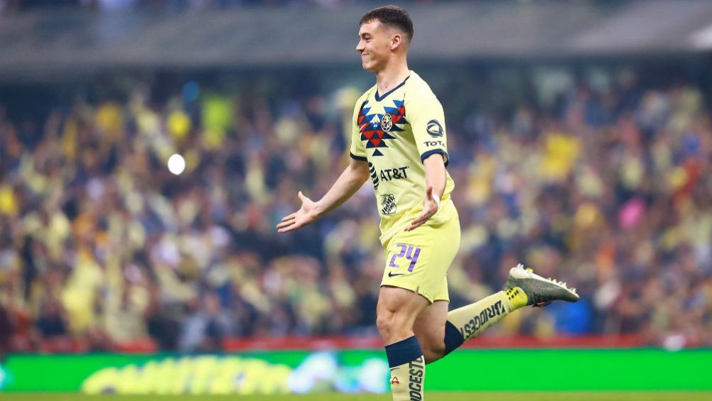 Viñas, en un partido del América