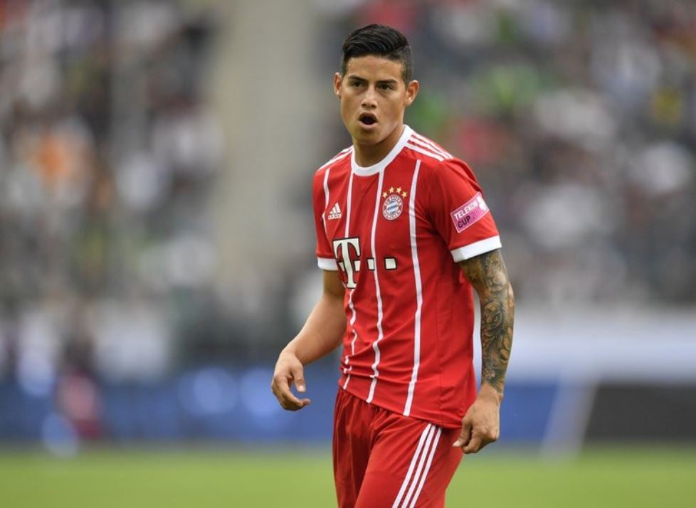 James en un juego con el Bayern 