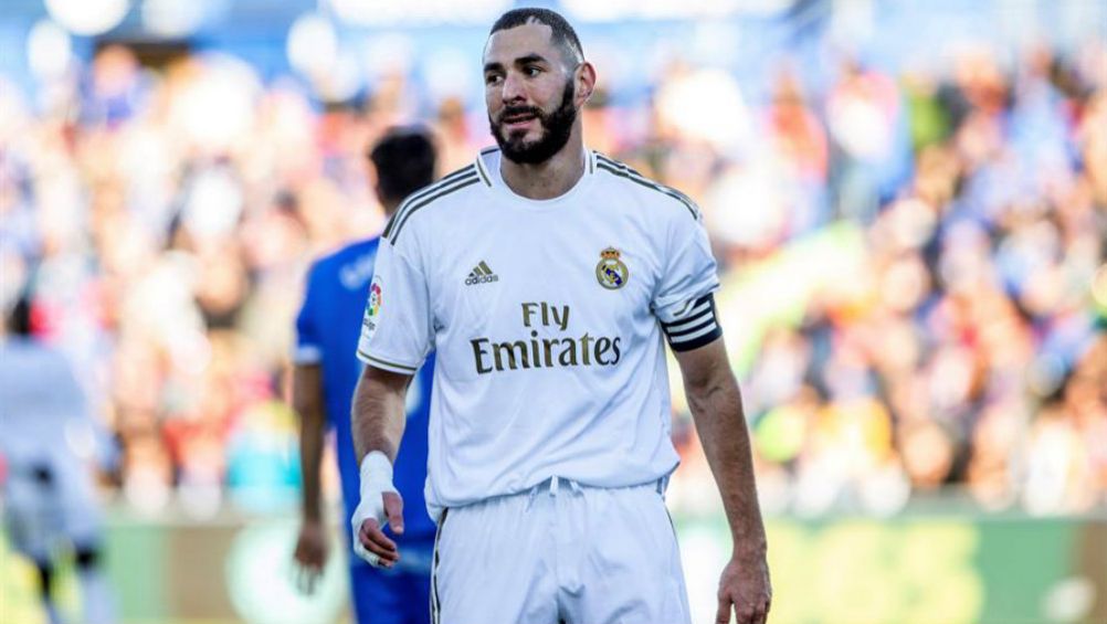 Benzema, en un partido del Real Madrid