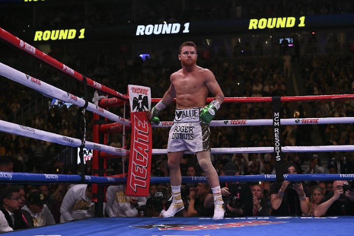 Canelo, en una pelea