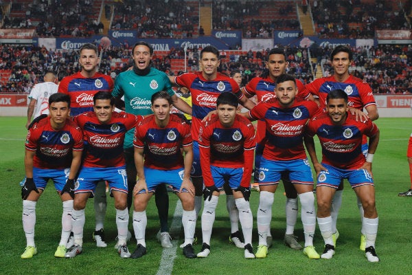 Chivas antes del partido amistoso ante Necaxa