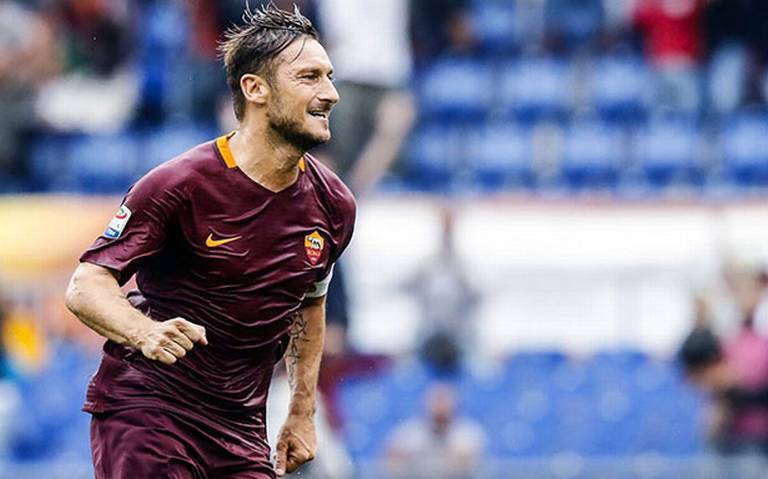 Totti, en un partido de la Roma