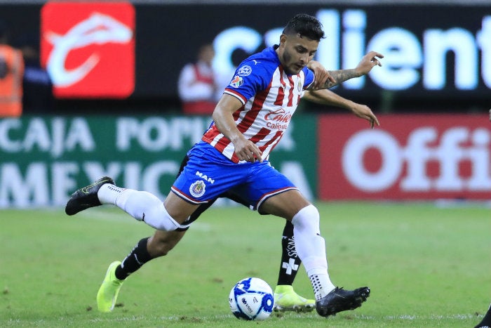 Alexis Vega, en un partido de Chivas