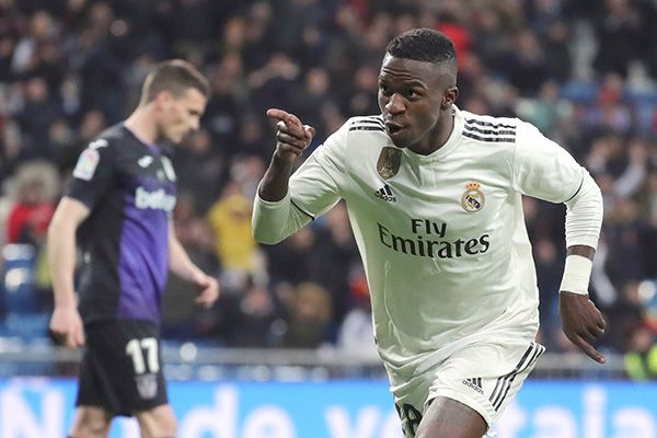  Vinicius Jr. en un partido con Real Madrid