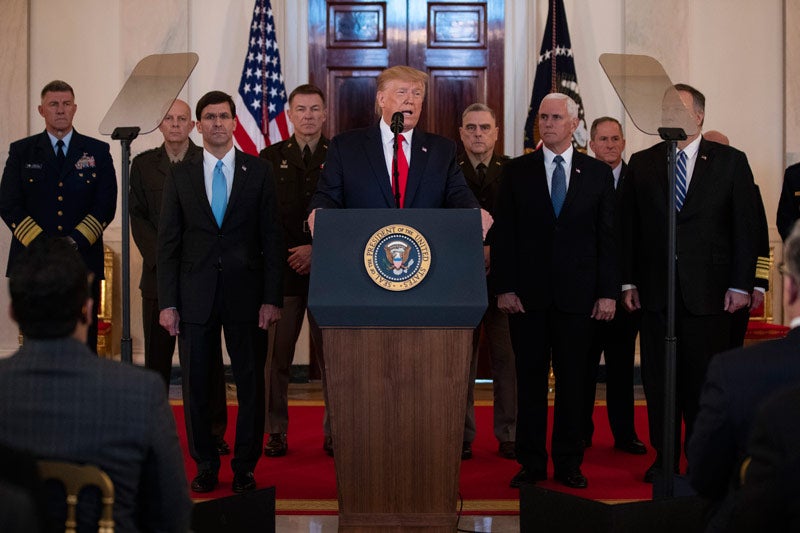 Trump en conferencia de prensa