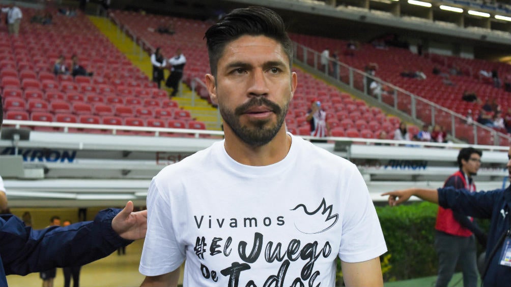 Peralta durante el juego de la jornada 16 ante Rayados 