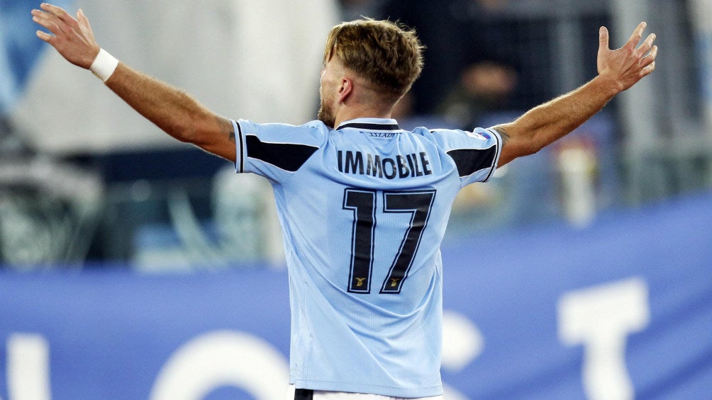 Ciro Immobile celebrando el gol de la victoria