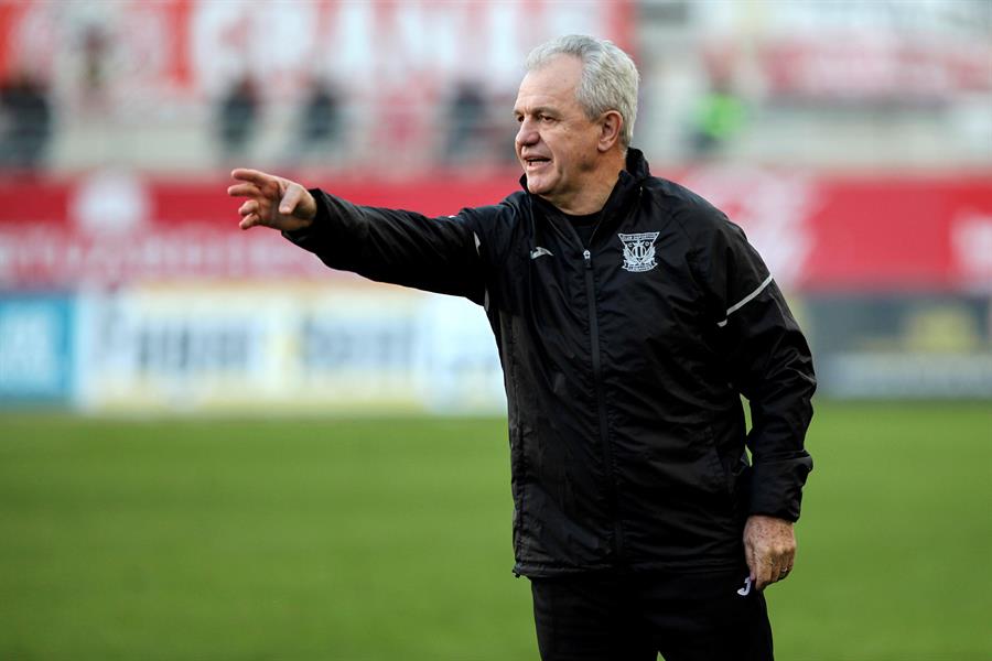 Aguirre, durante el encuentro de Copa del Rey