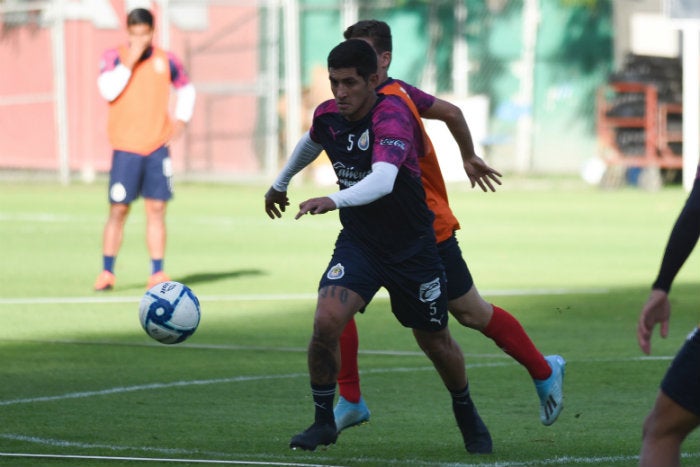 Víctor Guzmán, en un entrenamiento