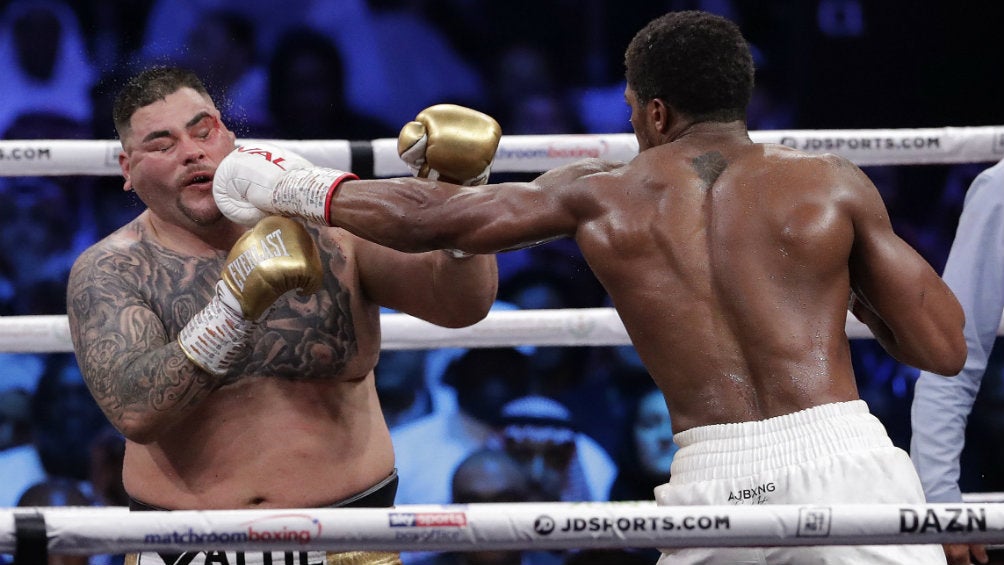 Andy Ruiz, durante una pelea