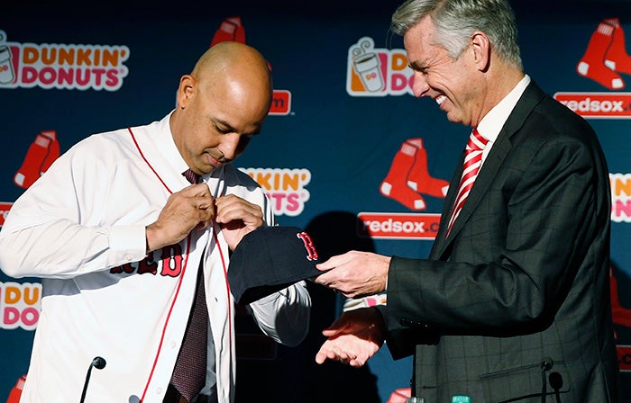 Alex Cora, en su presentación con los Red Sox