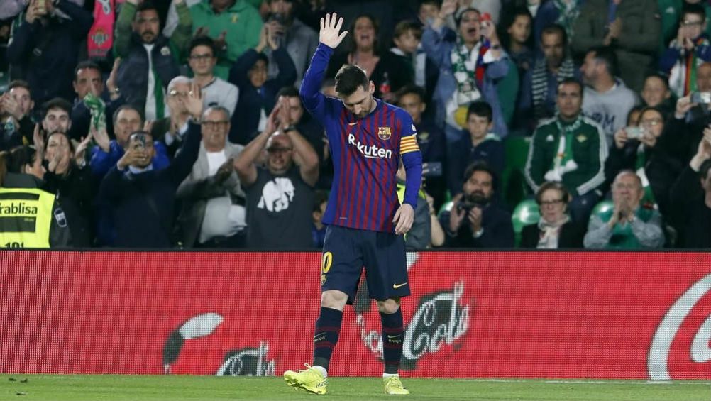 Messi, en un partido del Barcelona