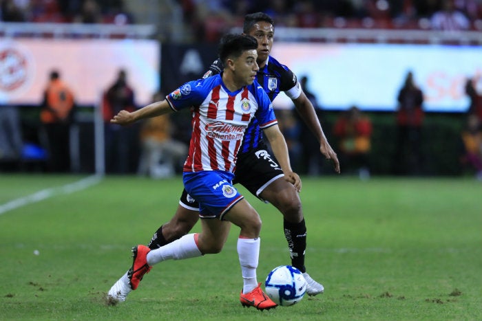 Beltrán, durante un juego de las Chivas