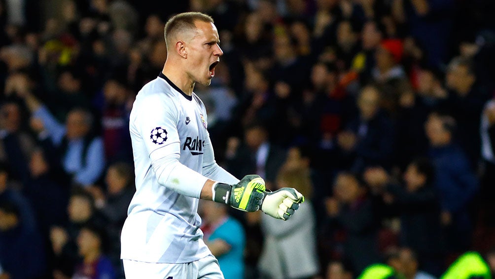 Ter Stegen, en un partido del Barcelona