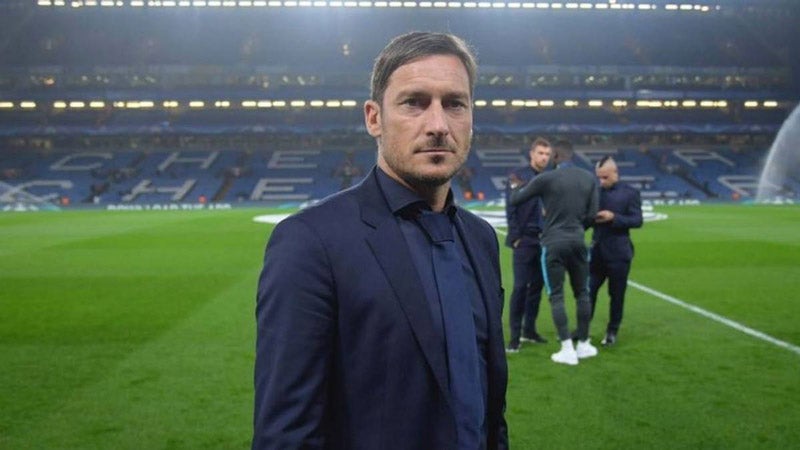 Francesco Totti, excapitán de la Roma de Italia 