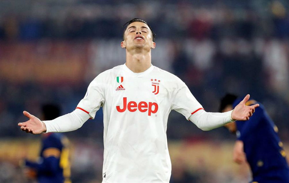 Cristiano lamenta un fallo ante la Roma