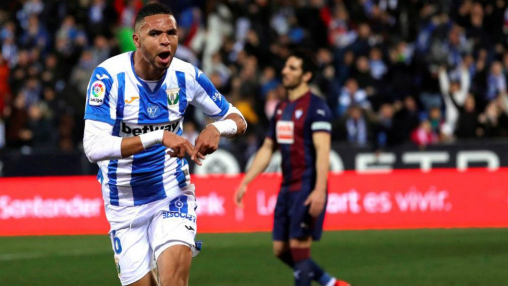 Youssef En-Nesyri celebrando una anotación con Leganés