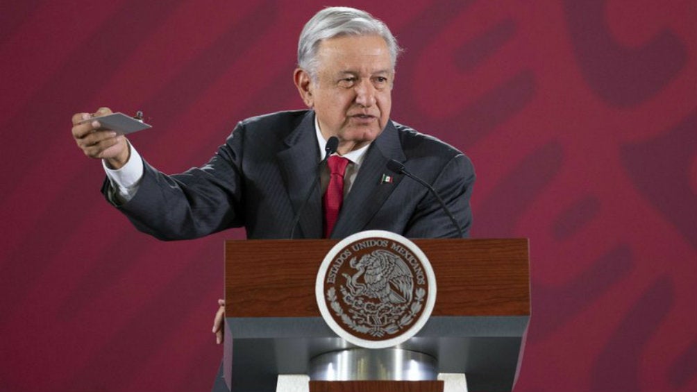 Andrés Manuel López Obrador en conferencia de prensa