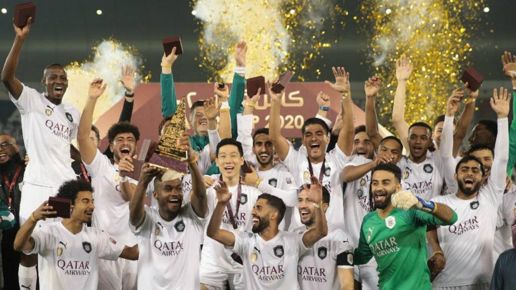 Jugadores del Al Saad, celebrando el campeonato