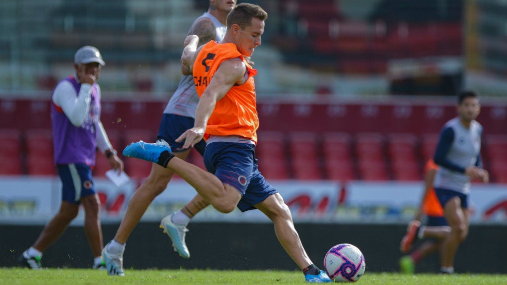 Abraham González, durante un entrenamiento