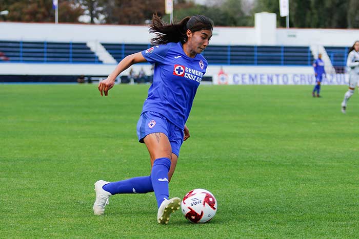 Itzel Cruz, durante el partido