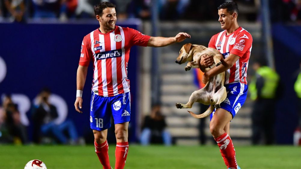 Germán Berterame y Tunita en el Atlético San Luis vs Cruz Azul