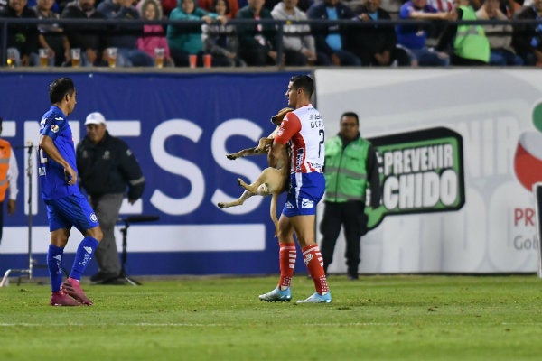 Germán Berterame y Tunita en el Atlético San Luis vs Cruz Azul