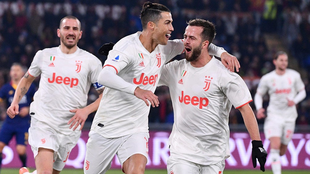 Cristiano Ronaldo celebra un gol con la Juventus 